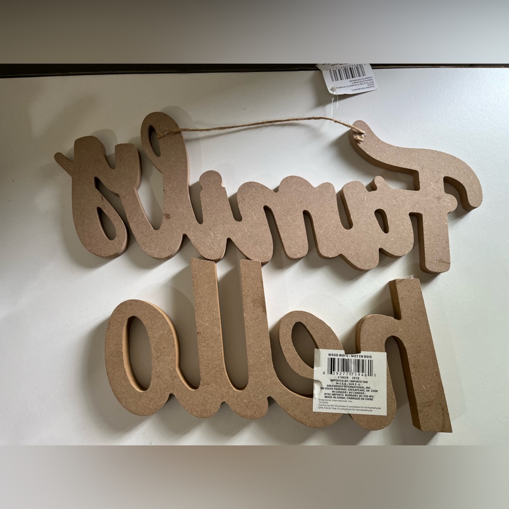 Two Wooden DIY Wall Decor - Picture 4 of 4